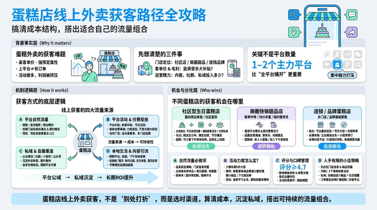 蛋糕店做线上外卖,要先想清楚什么?