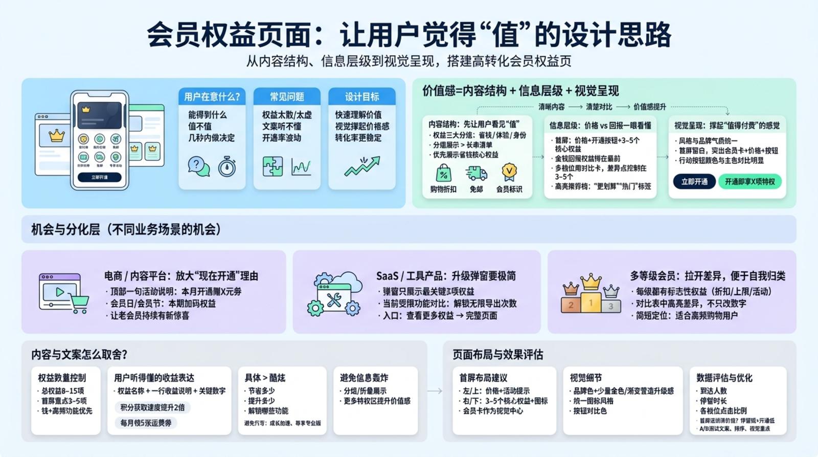 一、会员权益内容怎么组织才有价值感?